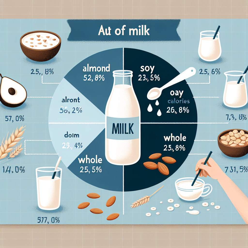 Какое молоко самое низкокалорийное?